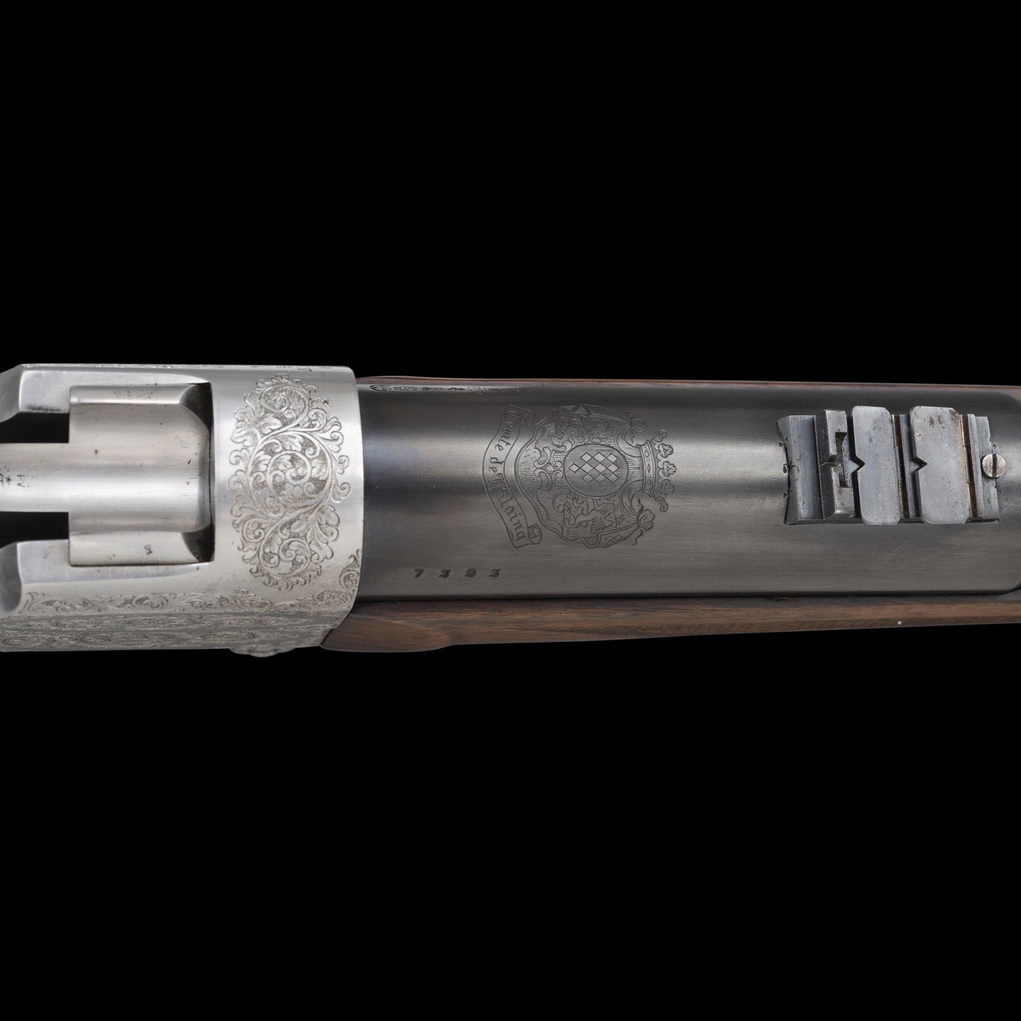 **Belgian .600 Nitro Express No. 5 Size Farquharson Rifle Made for the Comte De Lalaing