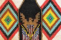 A Pair of Plains Loom-Beaded Strips and Bookmark