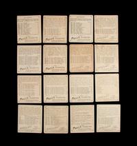 A Group of 16 T218 Mecca Hassan Cigarettes Boxing Cards Including Jack Johnson,