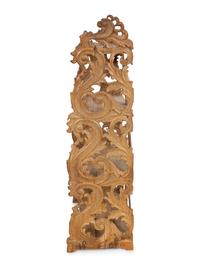 A Continental Carved Walnut Bookcase
