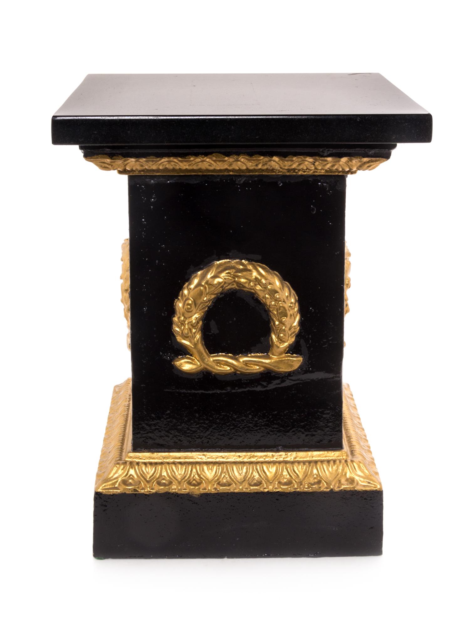 An Empire Style Painted Iron Stand Height 13 1/8 inches. — 20TH CENTURY
