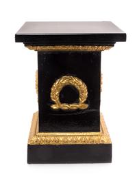 An Empire Style Painted Iron Stand Height 13 1/8 inches. — 20TH CENTURY