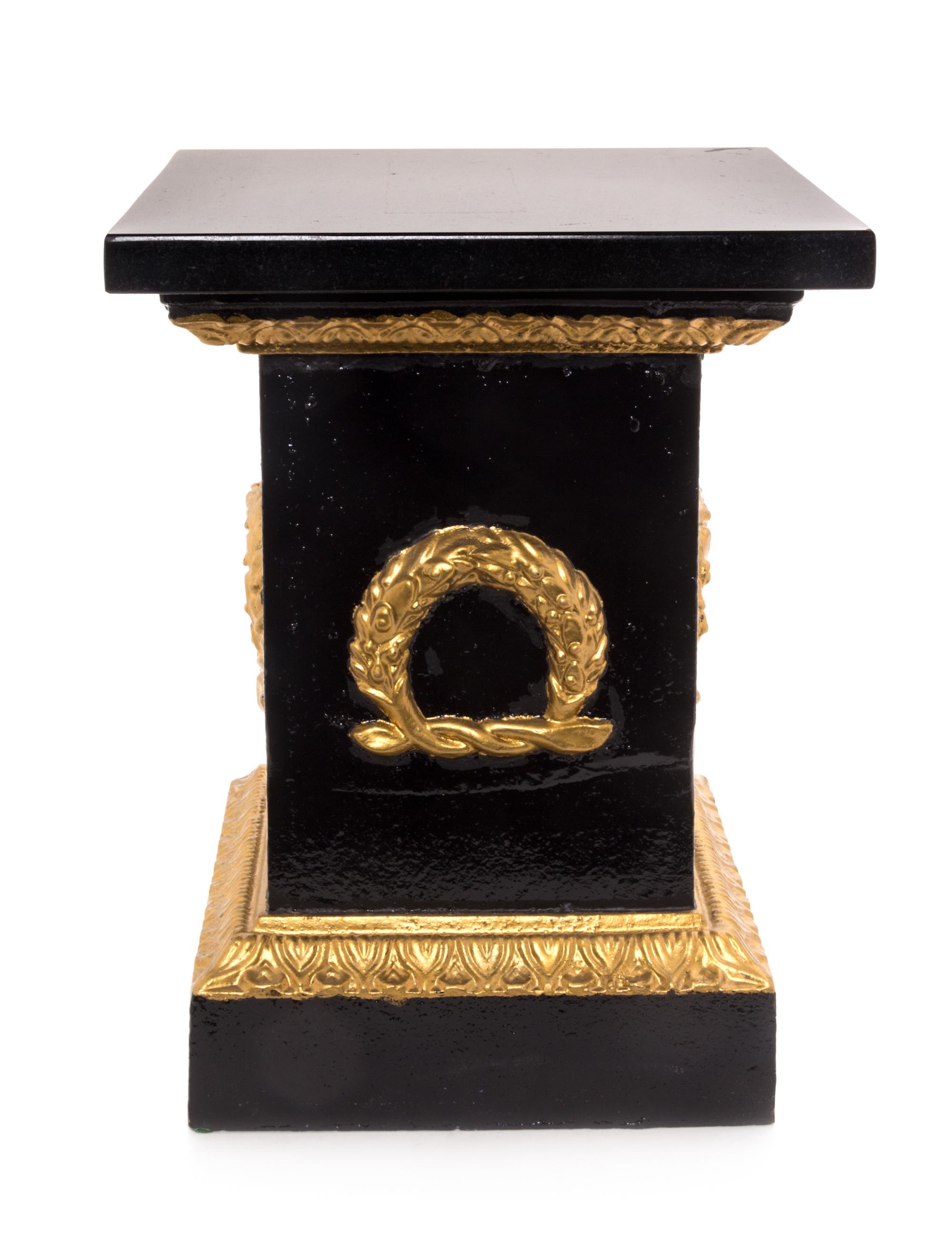 An Empire Style Painted Iron Stand Height 13 1/8 inches. — 20TH CENTURY