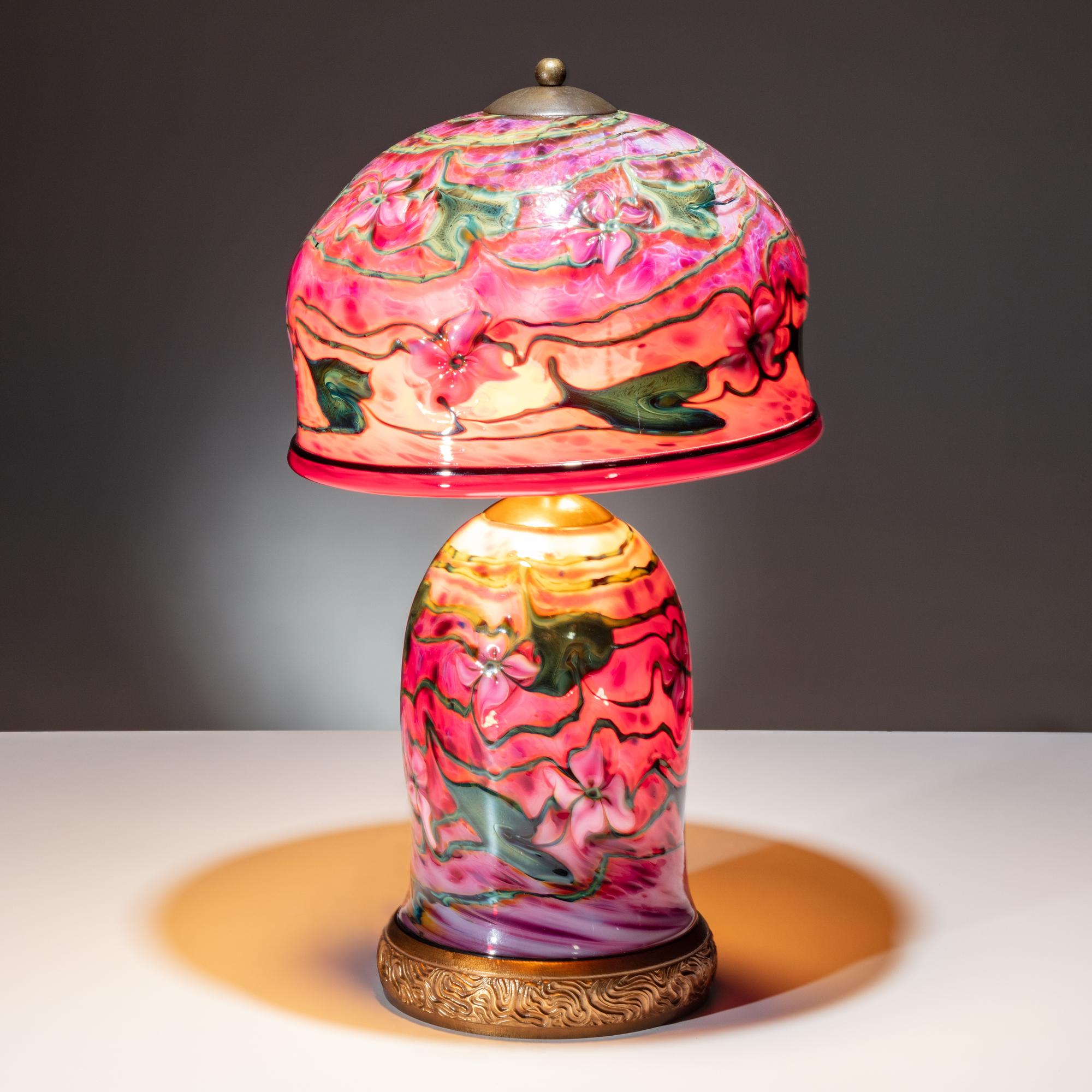 Charles Lotton (American, 1935–2021) — Pink Floral Lamp, 2006