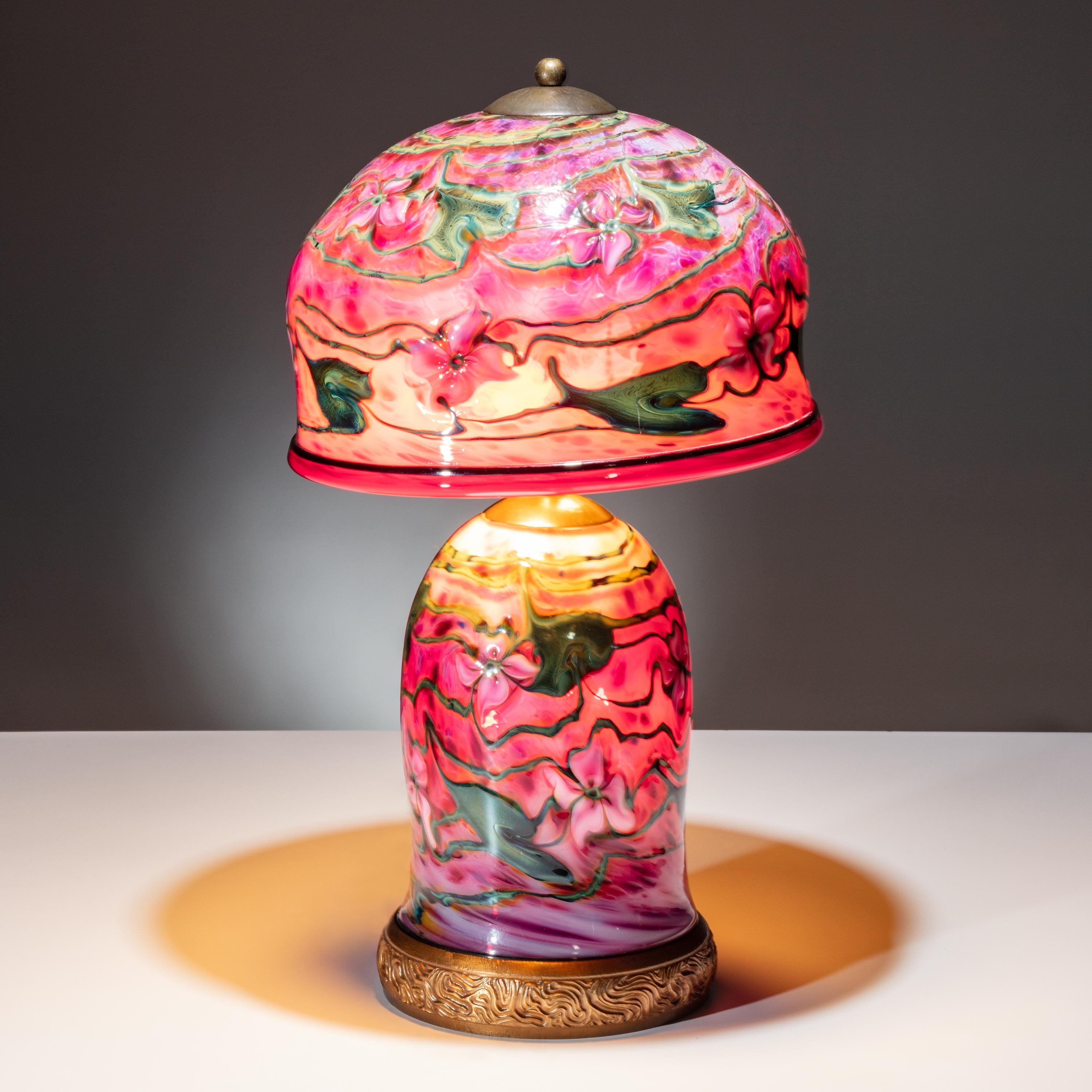 Charles Lotton (American, 1935–2021) — Pink Floral Lamp, 2006
