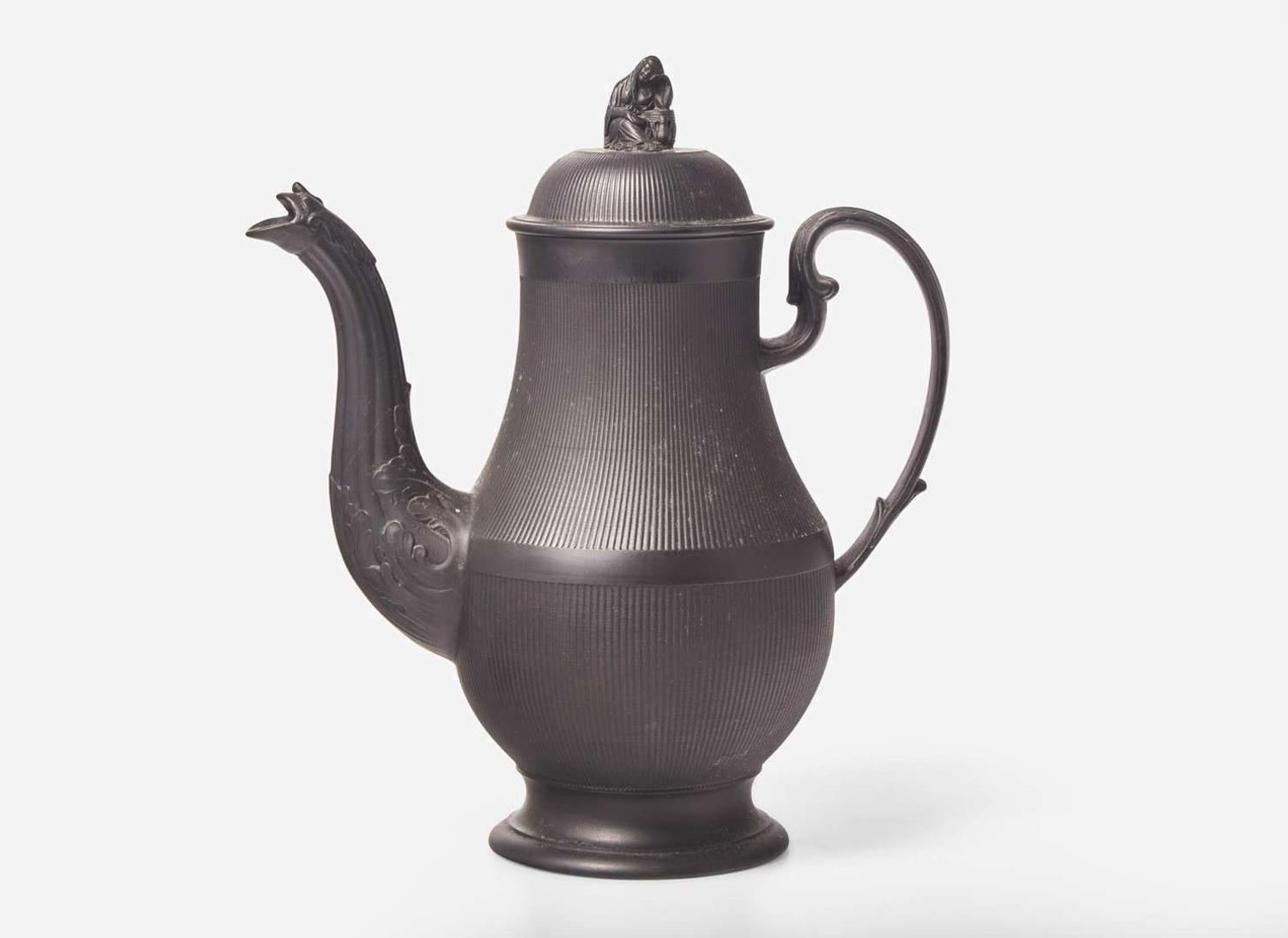 A Neale & Co. Black Basalt Coffee Pot, UK, circa 1785