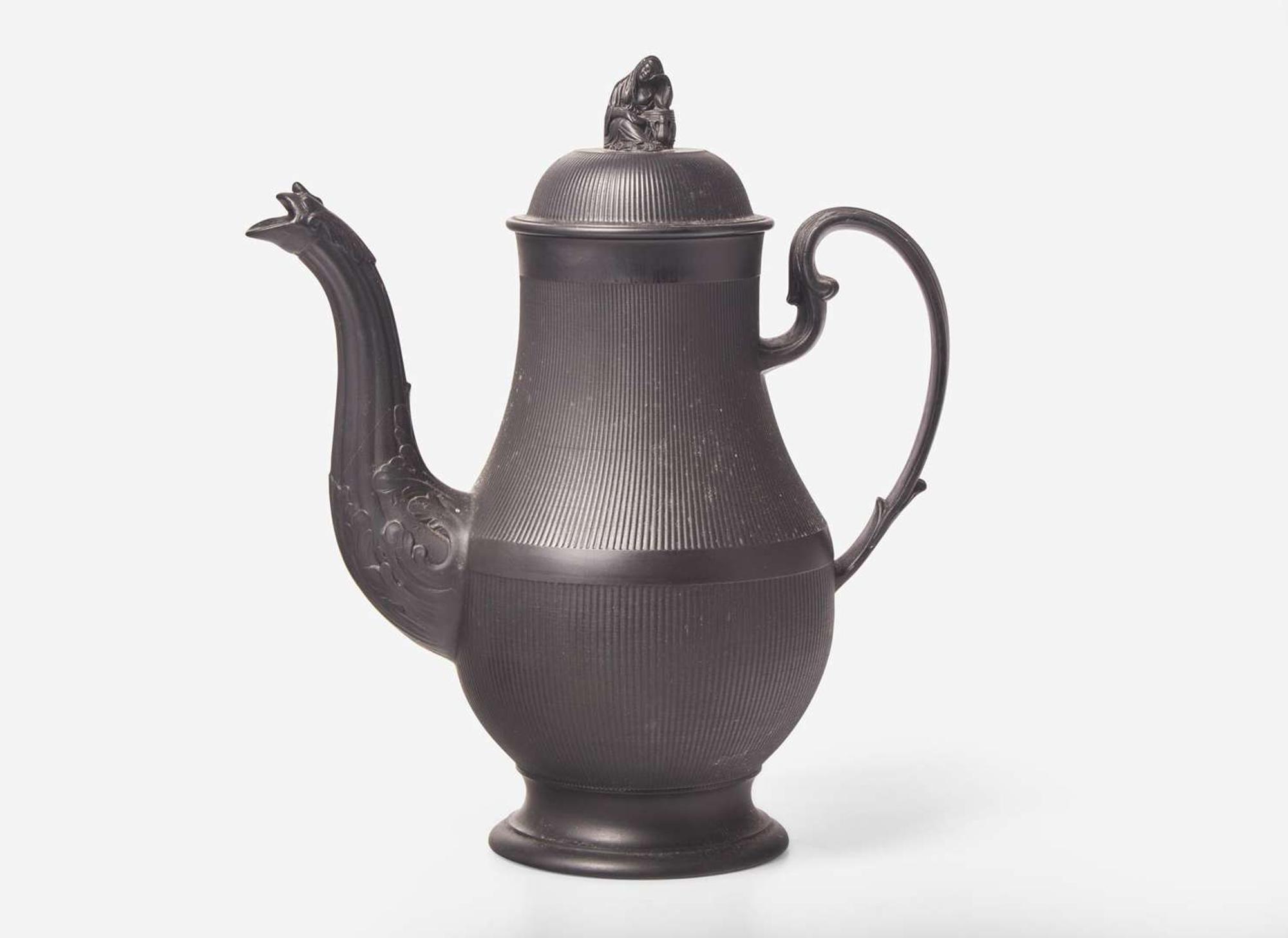 A Neale & Co. Black Basalt Coffee Pot, UK, circa 1785