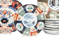 A Group of Imari Porcelain Dishes