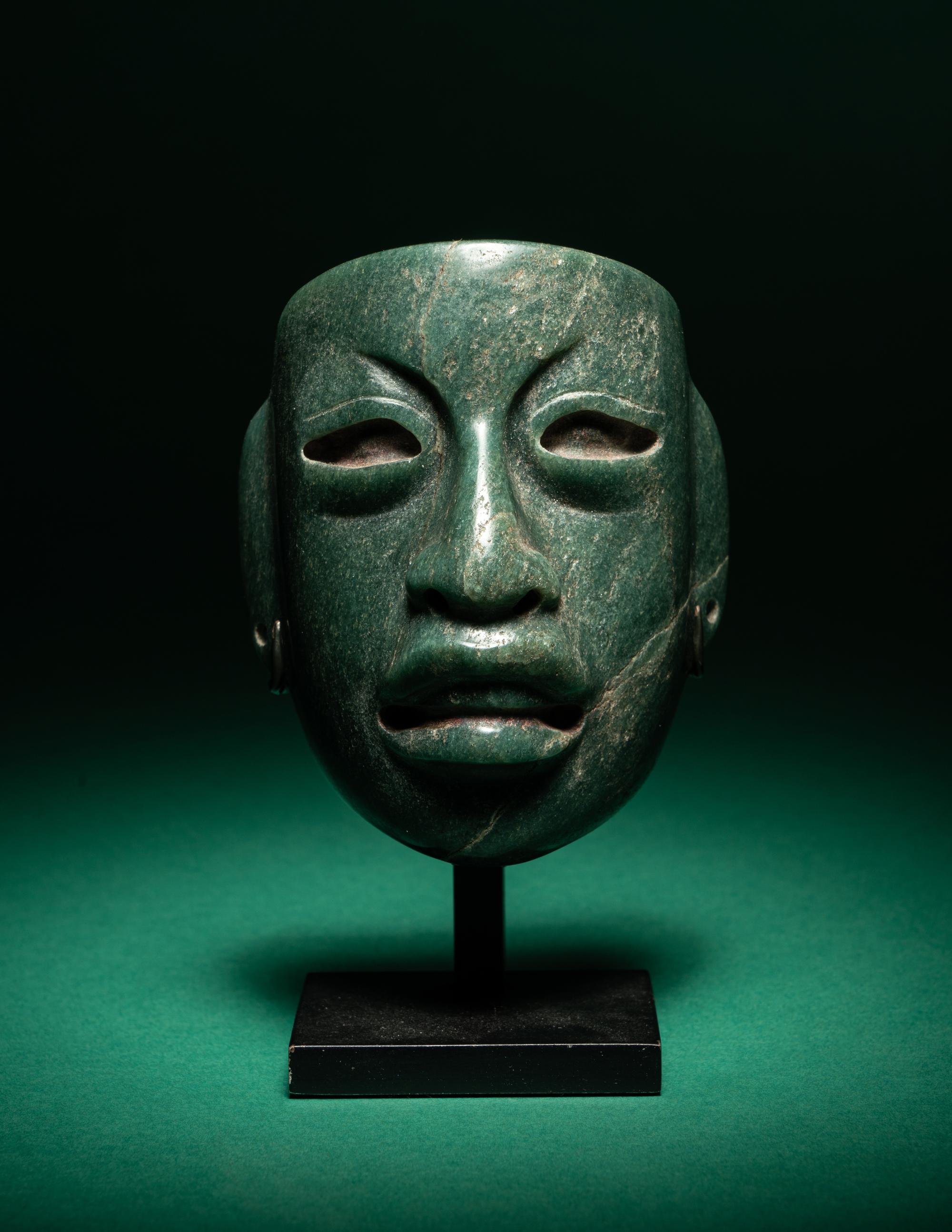 An Olmec Jade Maskette