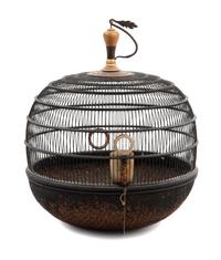 A Chinese Bamboo Birdcage Height 14 inches. — QING DYNASTY (1644-1911)