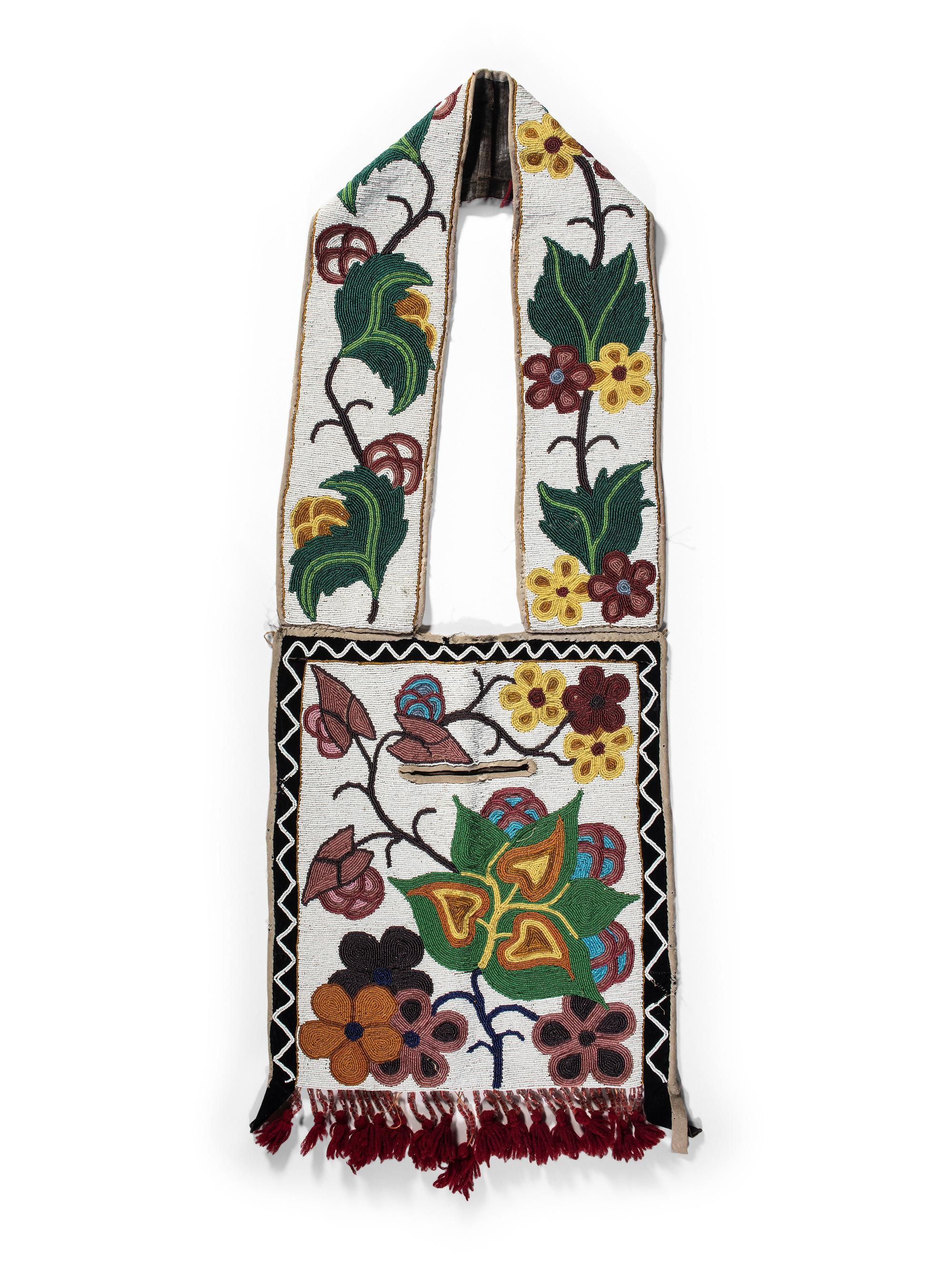 Anishinaabe Beaded Bandolier Bag