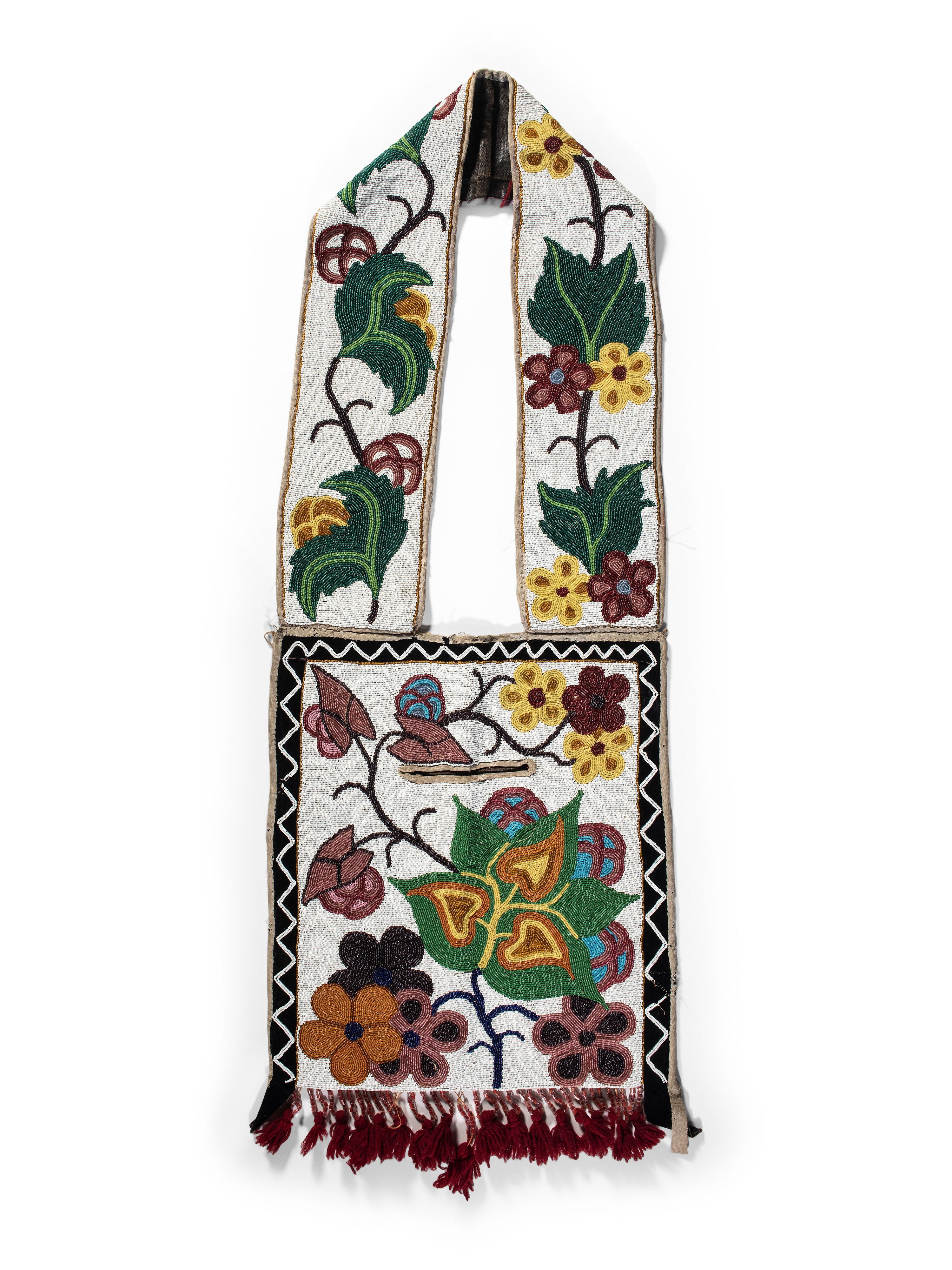 Anishinaabe Beaded Bandolier Bag