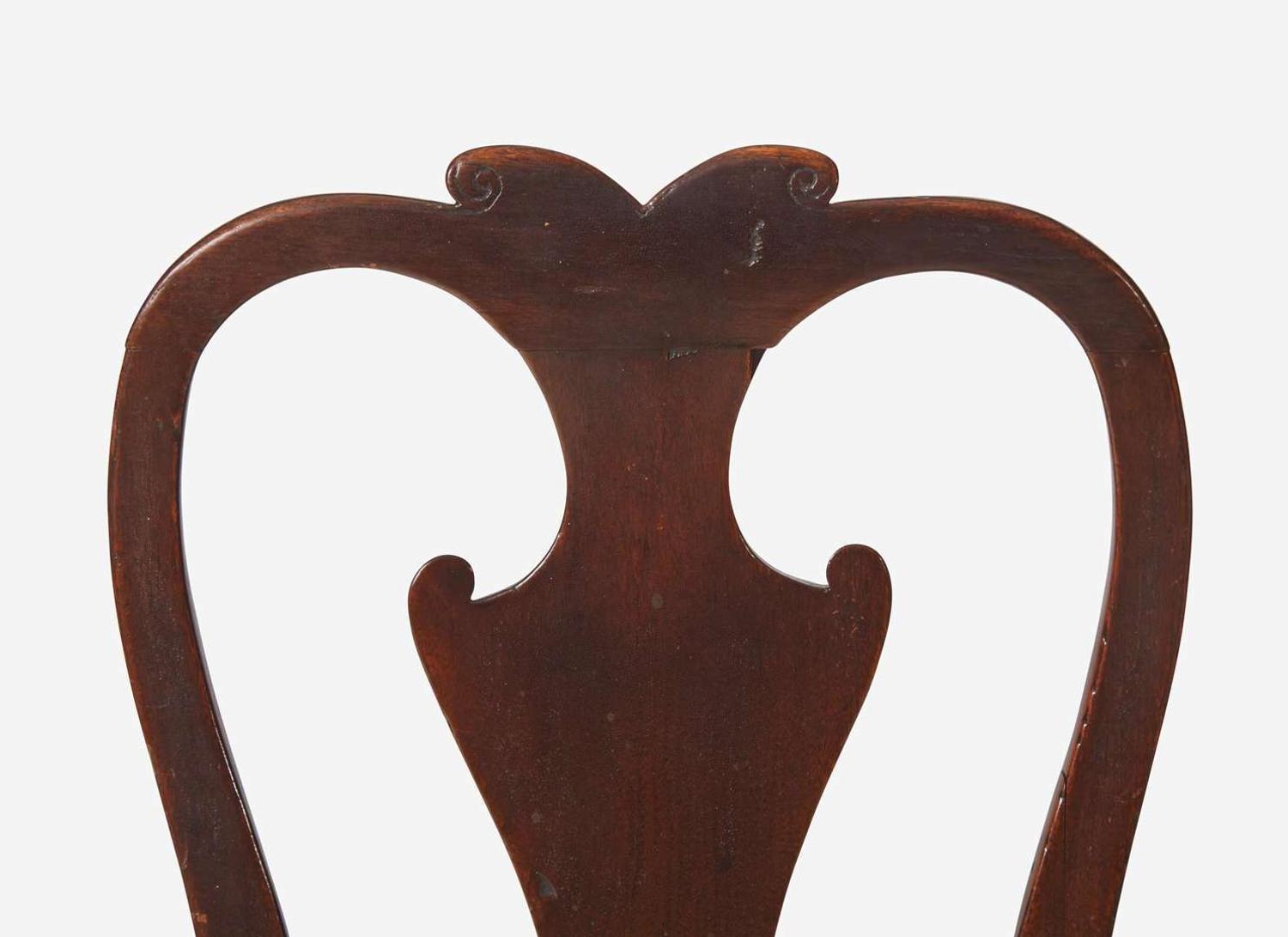 A Queen Anne walnut and walnut veneer balloon seat side chair, Ireland, circa 1725