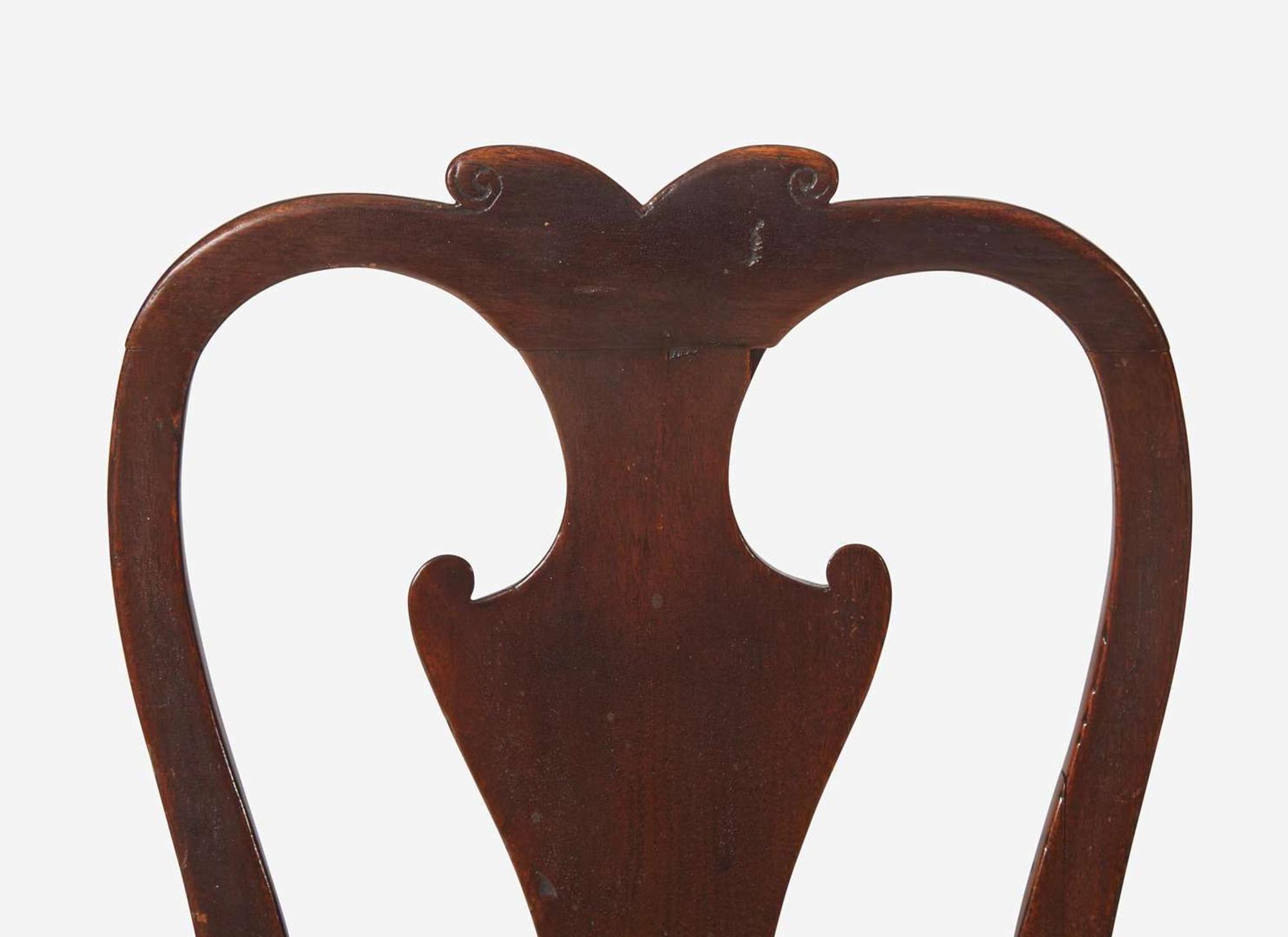 A Queen Anne walnut and walnut veneer balloon seat side chair, Ireland, circa 1725