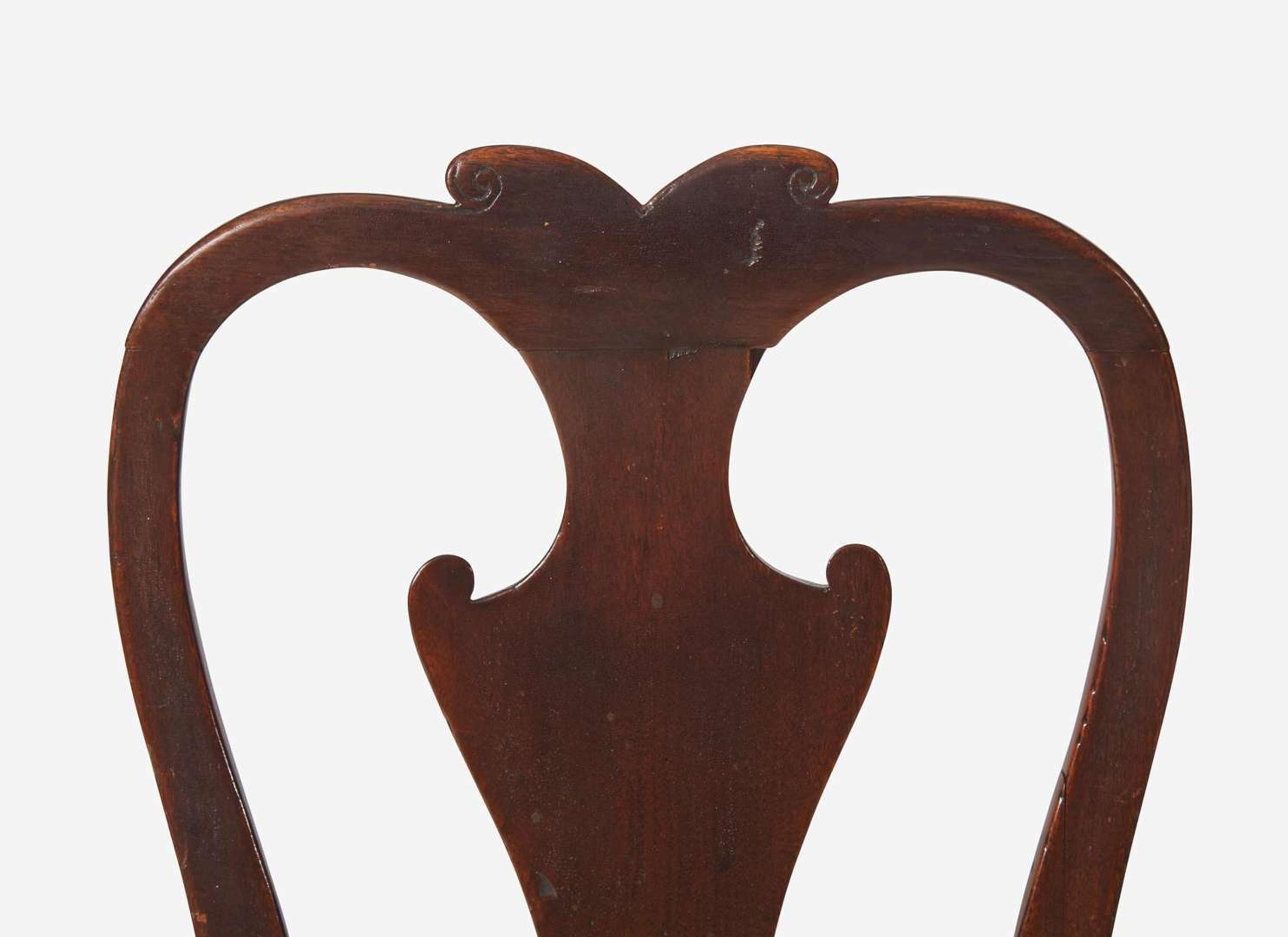 A Queen Anne walnut and walnut veneer balloon seat side chair, Ireland, circa 1725