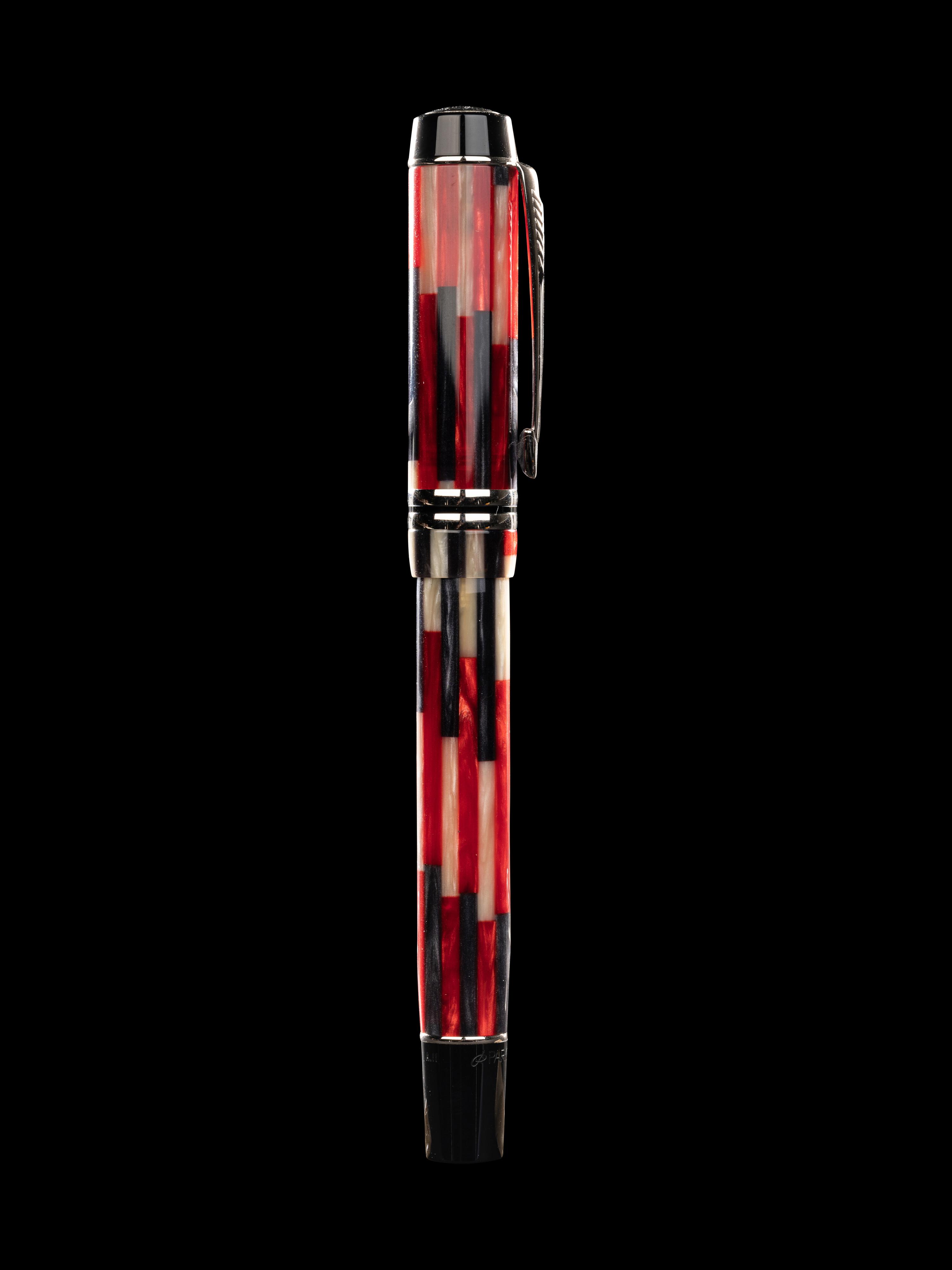 Parker: Duofold- Mosaic Red Fountain Pen