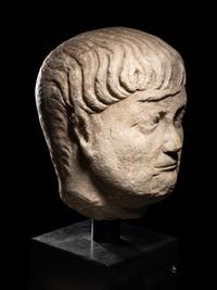 A Roman Marble Portrait Head of a Man