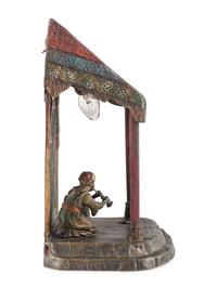 An Austrian Snake Charmer Lamp in the Manner of Franz Bergman