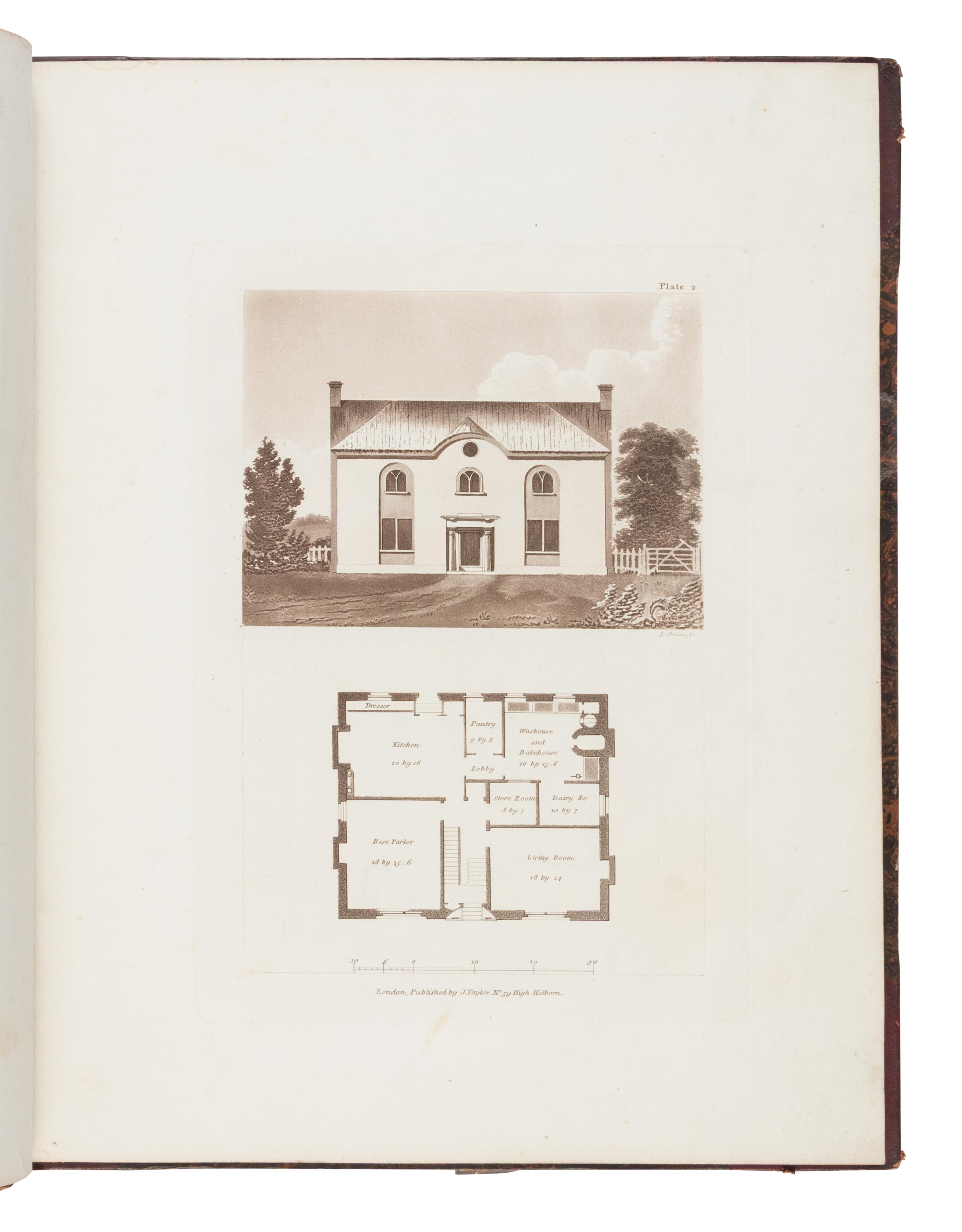 [Architecture] Laing, David. Hints for Dwellings, Consisting of Original Designs for Cottages, Farm-Houses, Villas, Etc .