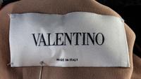 A Valentino Black Velvet Gown, Size 42.