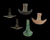 A Group of 5 Chimu Bronze Tumi