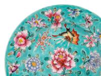 Eight Chinese Famille Rose Porcelain Plates