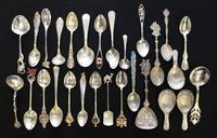 A Collection of Demitasse Spoons Average length 6 inches. — VARIOUS AGES