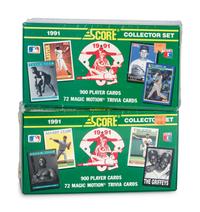 A Large Group of Assorted Baseball and Football Complete Sets (Including 1989 Upper Deck Baseball),