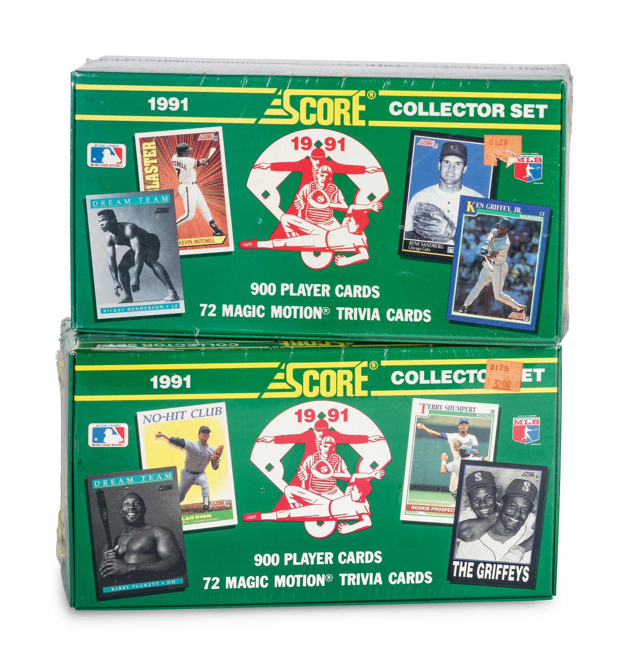 A Large Group of Assorted Baseball and Football Complete Sets (Including 1989 Upper Deck Baseball),