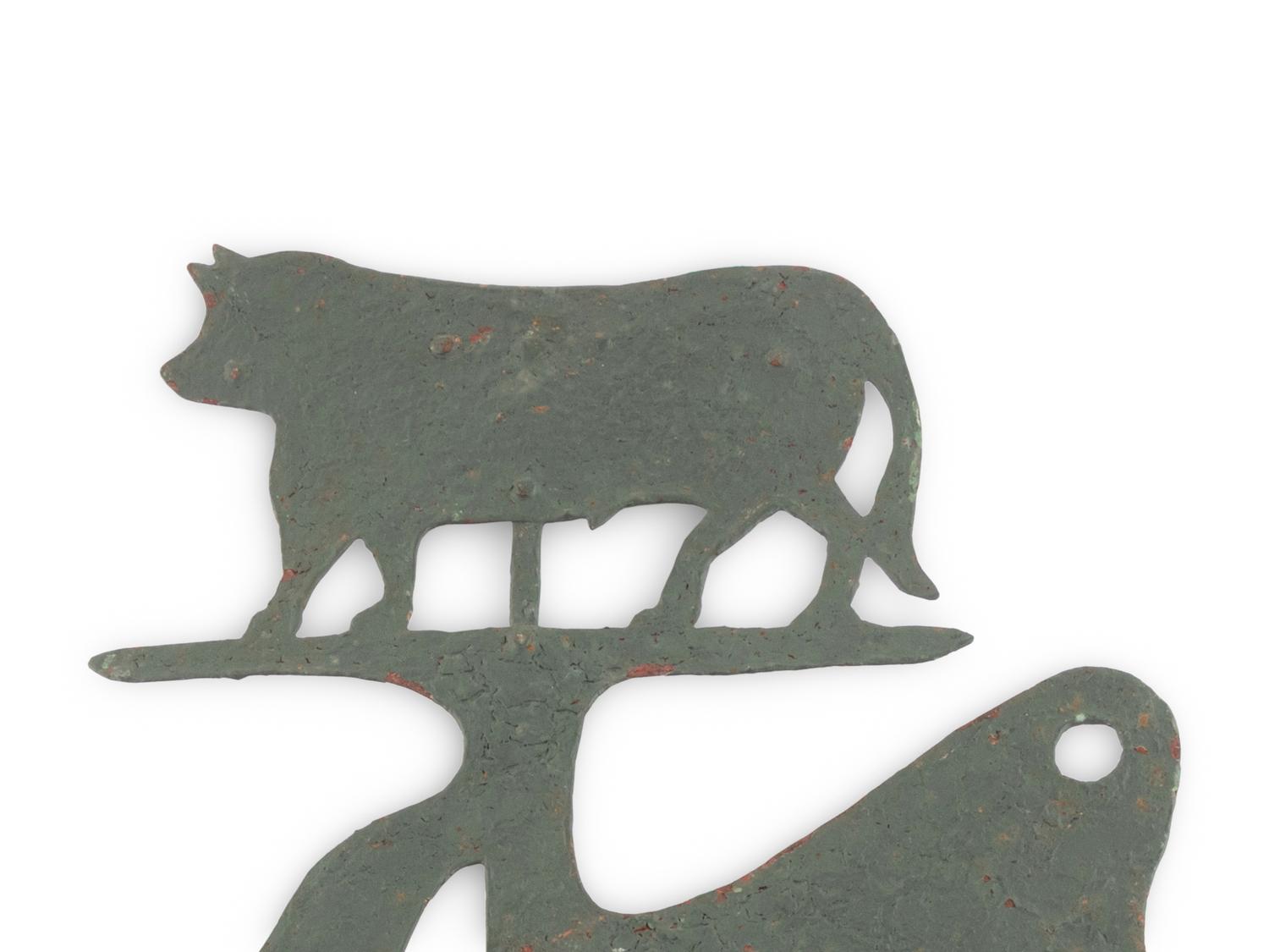 A Cut Sheet Iron Butcher's Sign