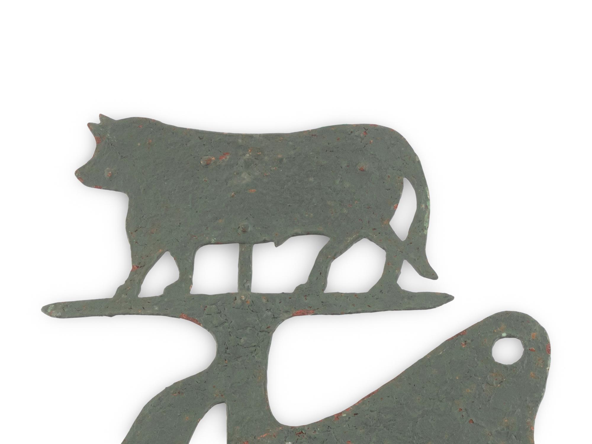 A Cut Sheet Iron Butcher's Sign