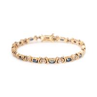 SAPPHIRE AND DIAMOND BRACELET