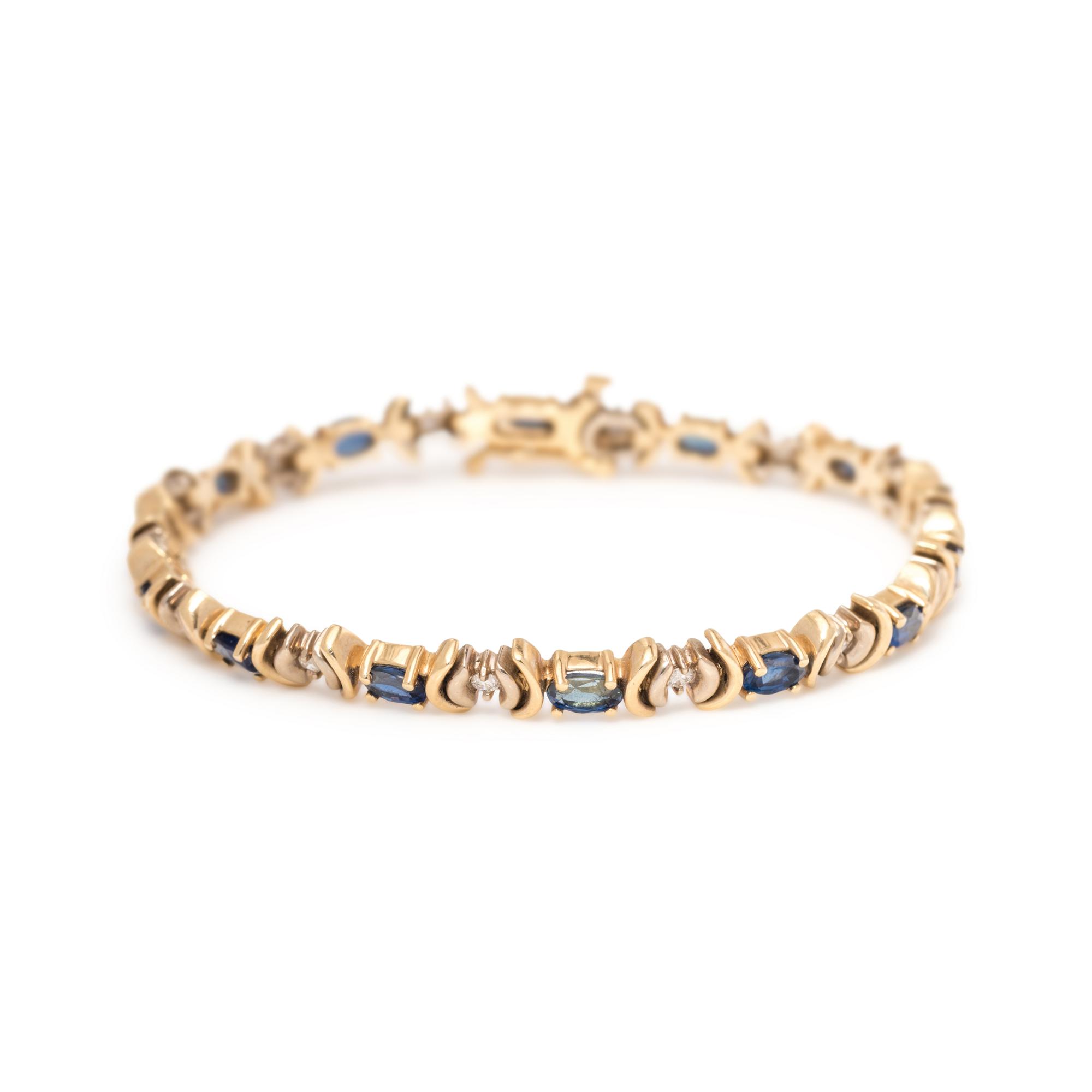 SAPPHIRE AND DIAMOND BRACELET
