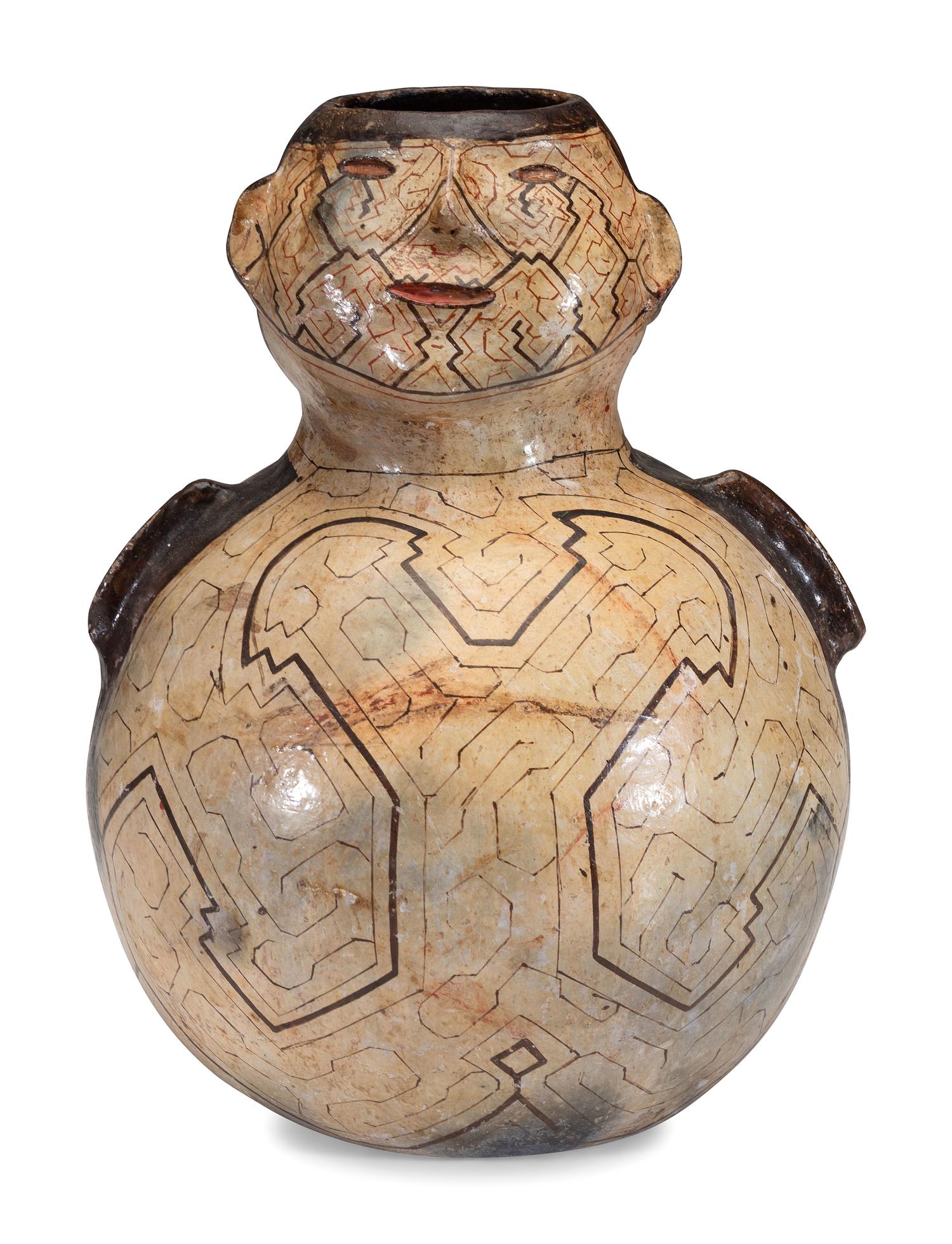 Peruvian Shipibo Storage Pottery Jar