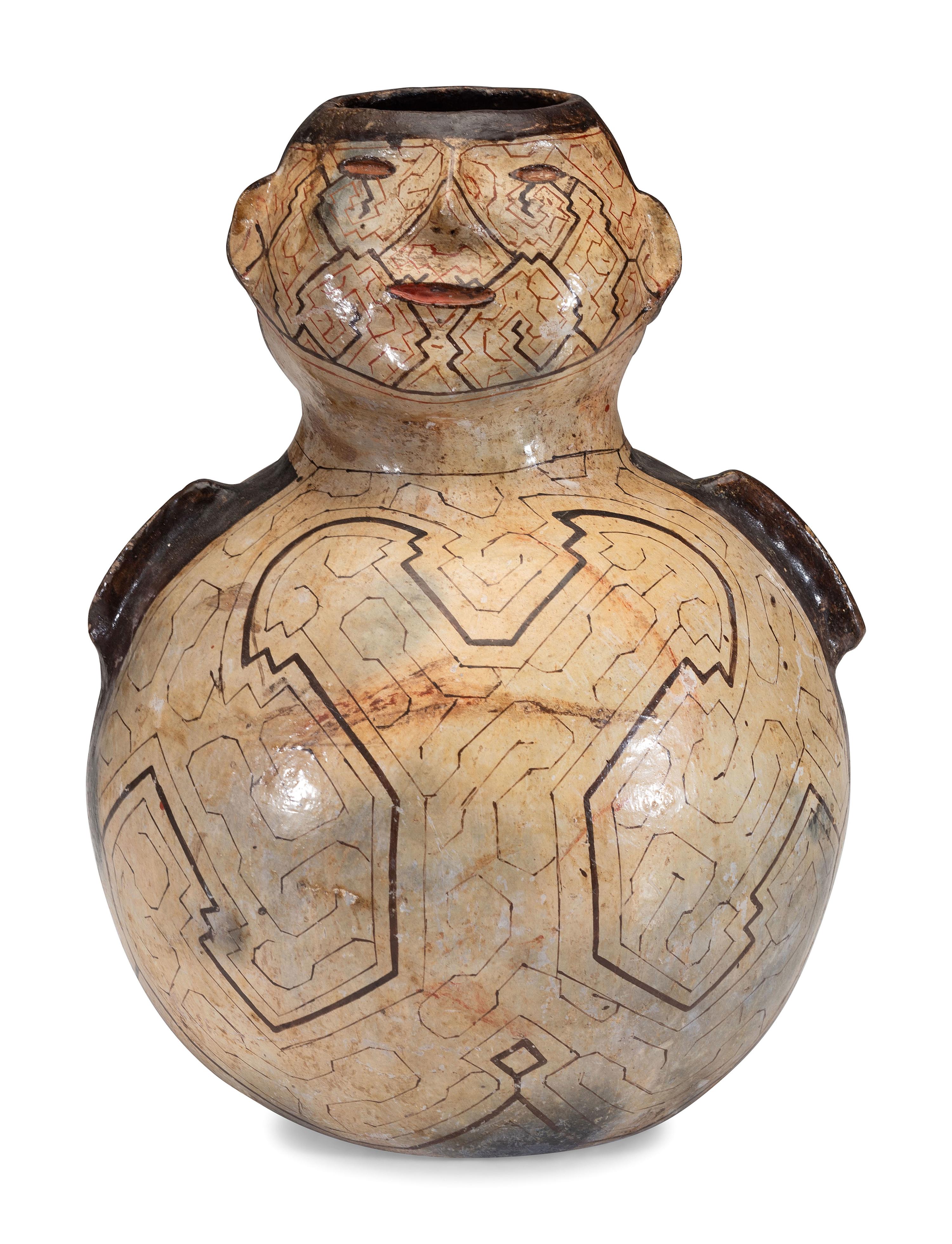 Peruvian Shipibo Storage Pottery Jar
