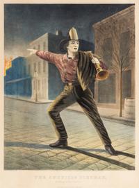 CURRIER and IVES, publishers -- After Louis Maurer. A group of 4 prints from the American Fireman series, comprising: