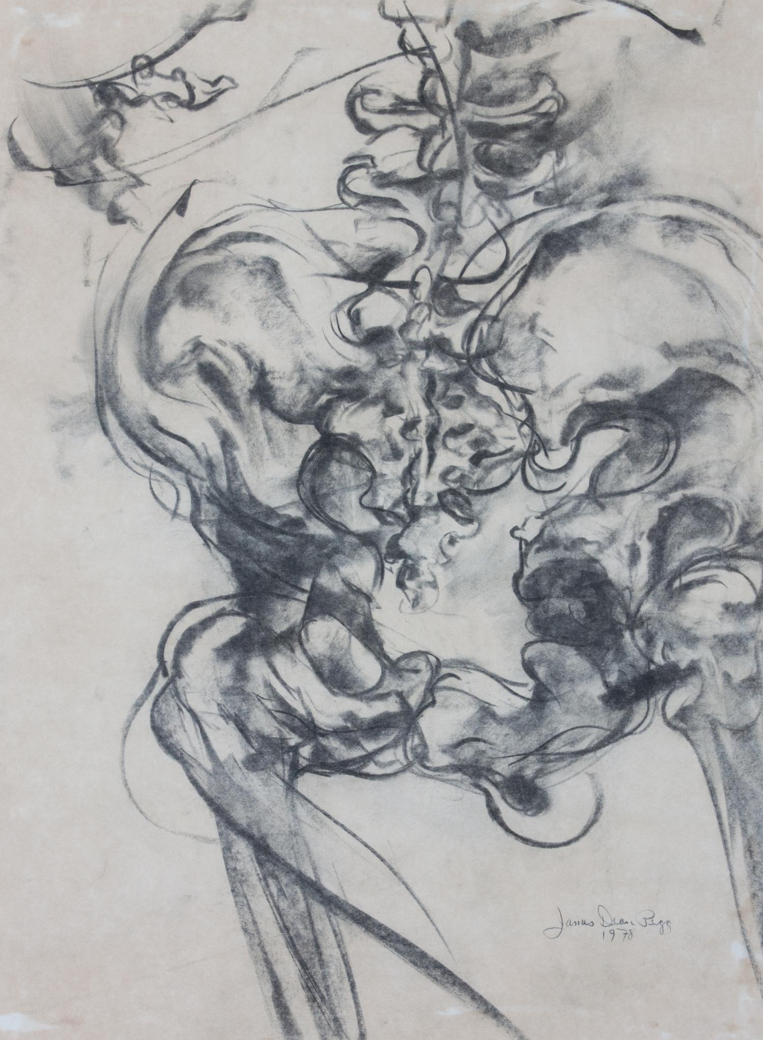 James Dean Pegg, (American, b. 1953), Sketch of a Skeleton, 1978