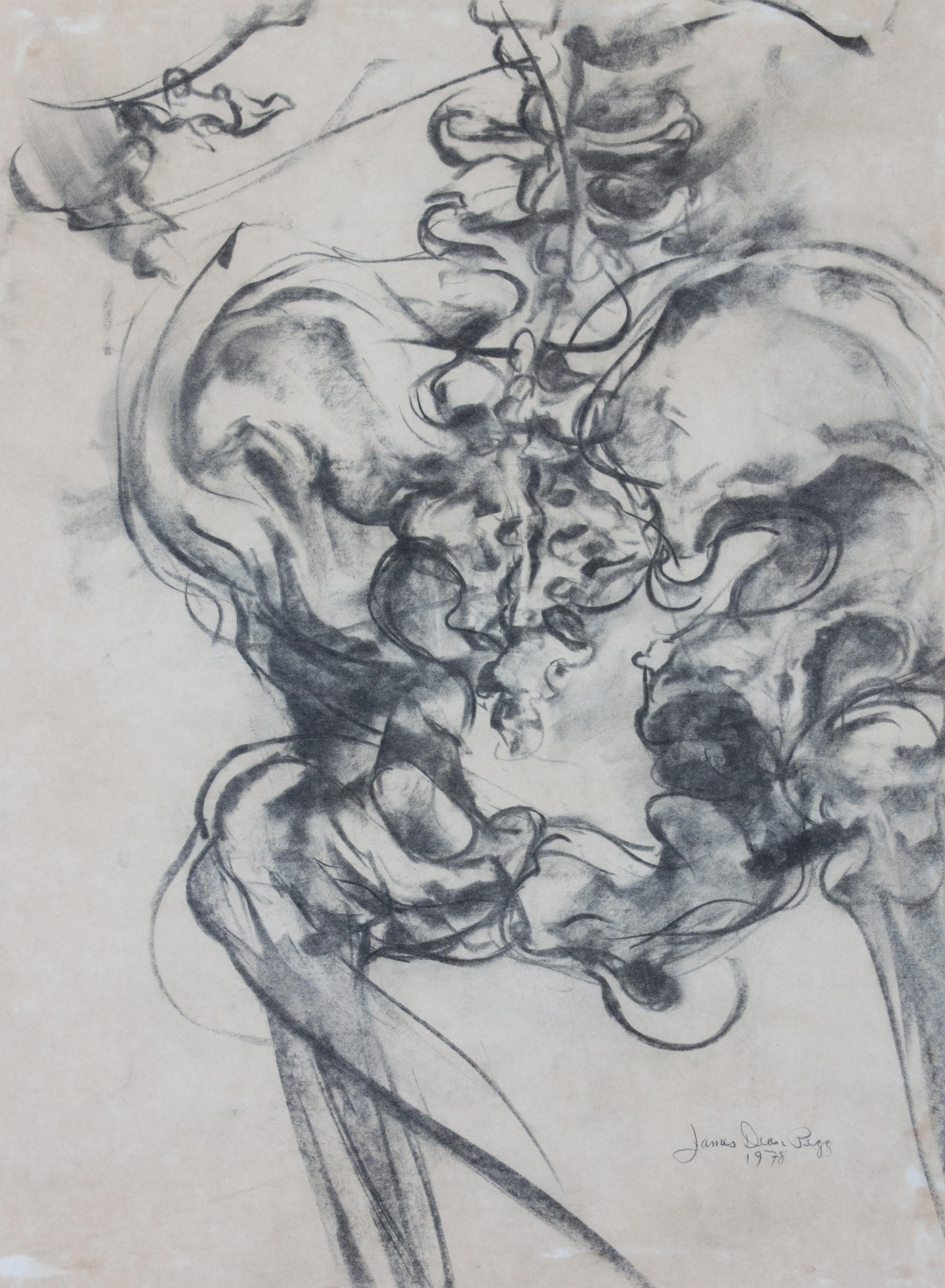 James Dean Pegg, (American, b. 1953), Sketch of a Skeleton, 1978