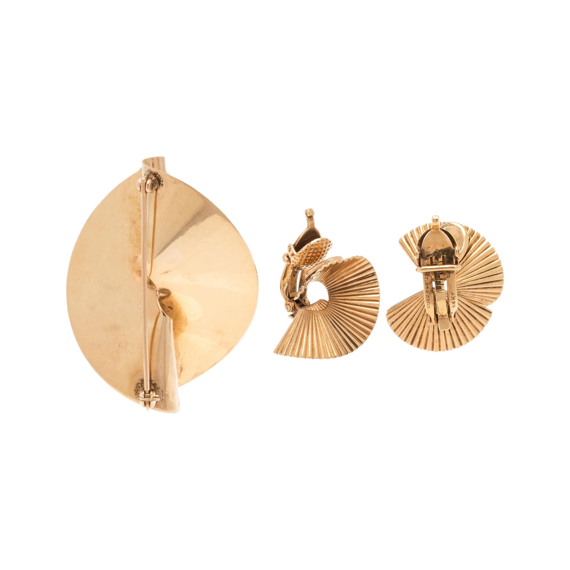 RETRO, YELLOW GOLD SET