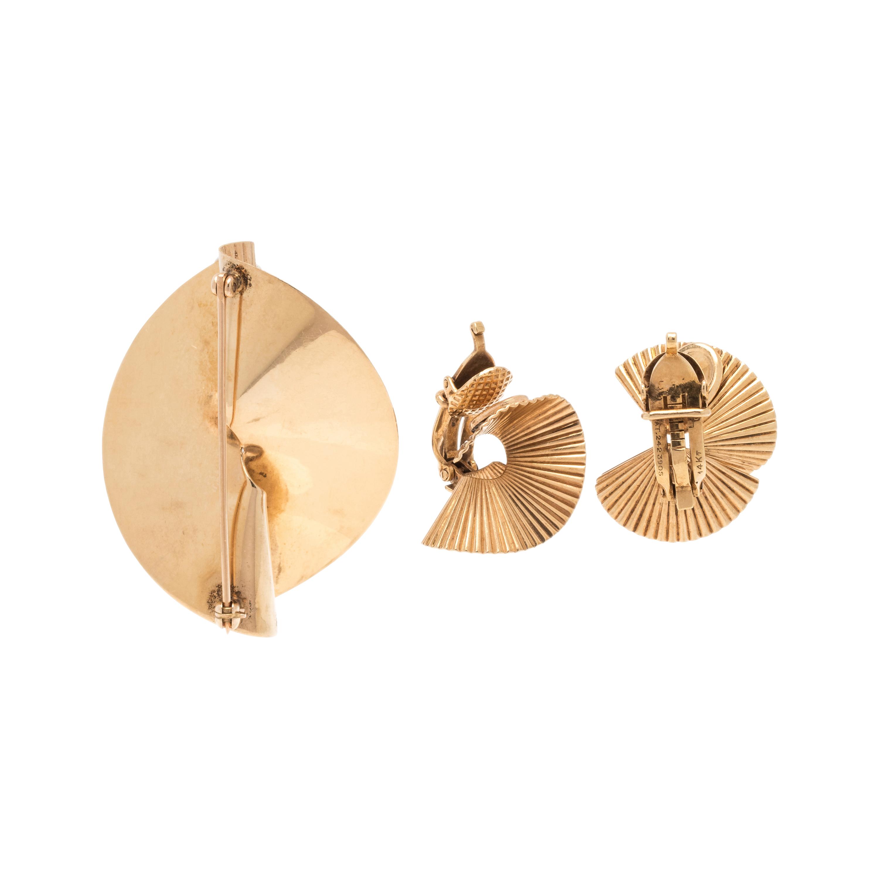 RETRO, YELLOW GOLD SET