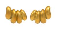 A Pair of 18 Karat Yellow Gold Earclips, Kieselstein-Cord, 14.20 dwts.