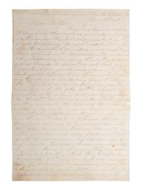 [CIVIL WAR]. Letter from the battlefield of Cold Harbor written by Albert N. Husted, Company I, 44th New York Infantry. "Near Old Church Va," 4 June 1864.