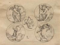Four putti and the coat-of-arms of Leiden