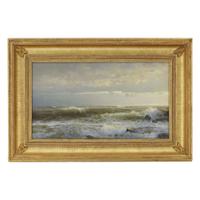 WILLIAM TROST RICHARDS (AMERICAN 1833–1905) "RHODE ISLAND SEASCAPE"