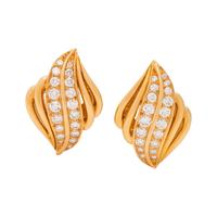 OSCAR HEYMAN & BROTHERS, DIAMOND EARCLIPS