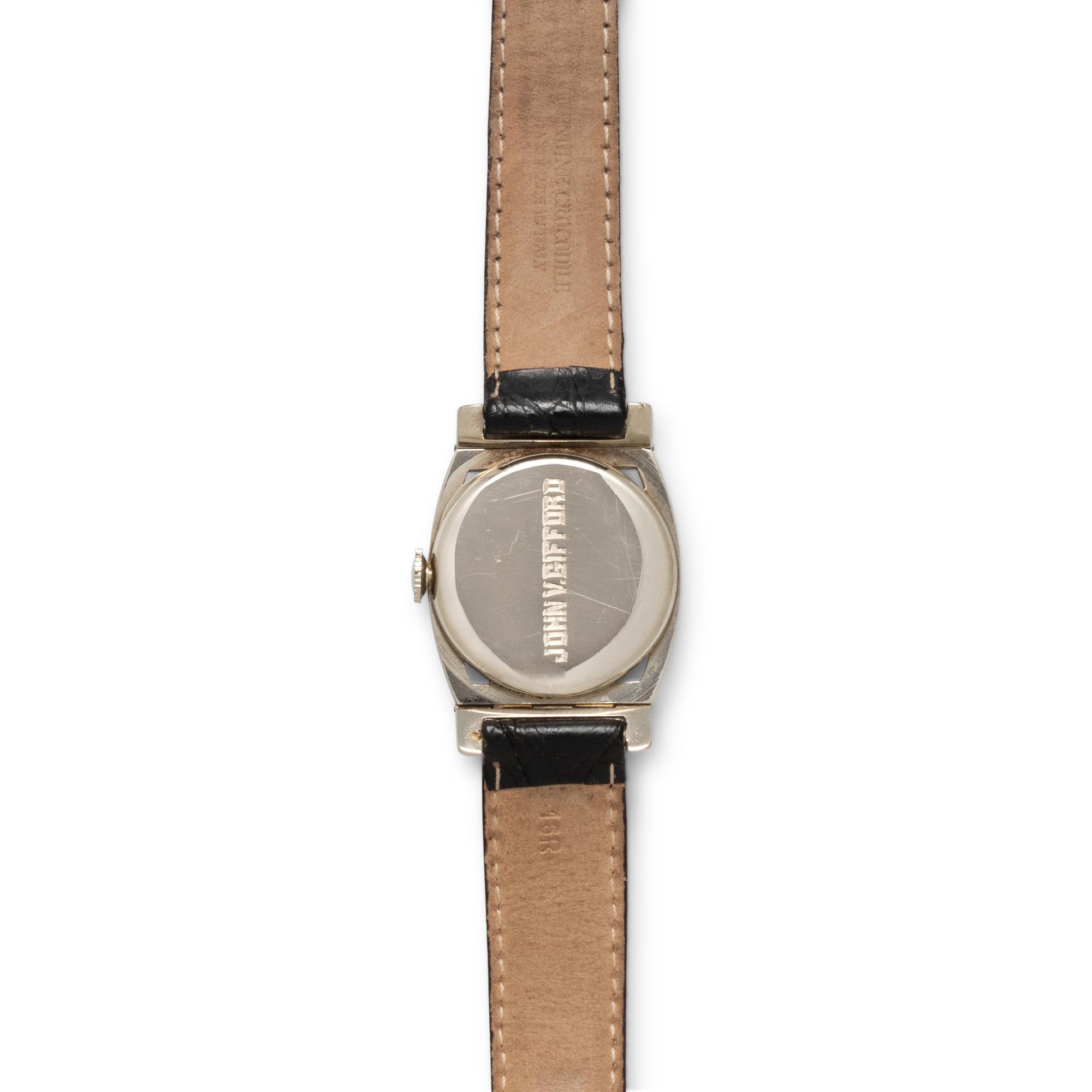HAMILTON, 14K WHITE GOLD WATCH