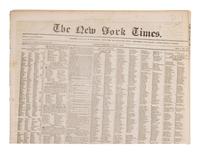 [NEWSPAPERS - TEXAS NEWS]. Collection of about 175 issues of various American newspapers featuring articles on Texas, printed between 1803 and 1860.