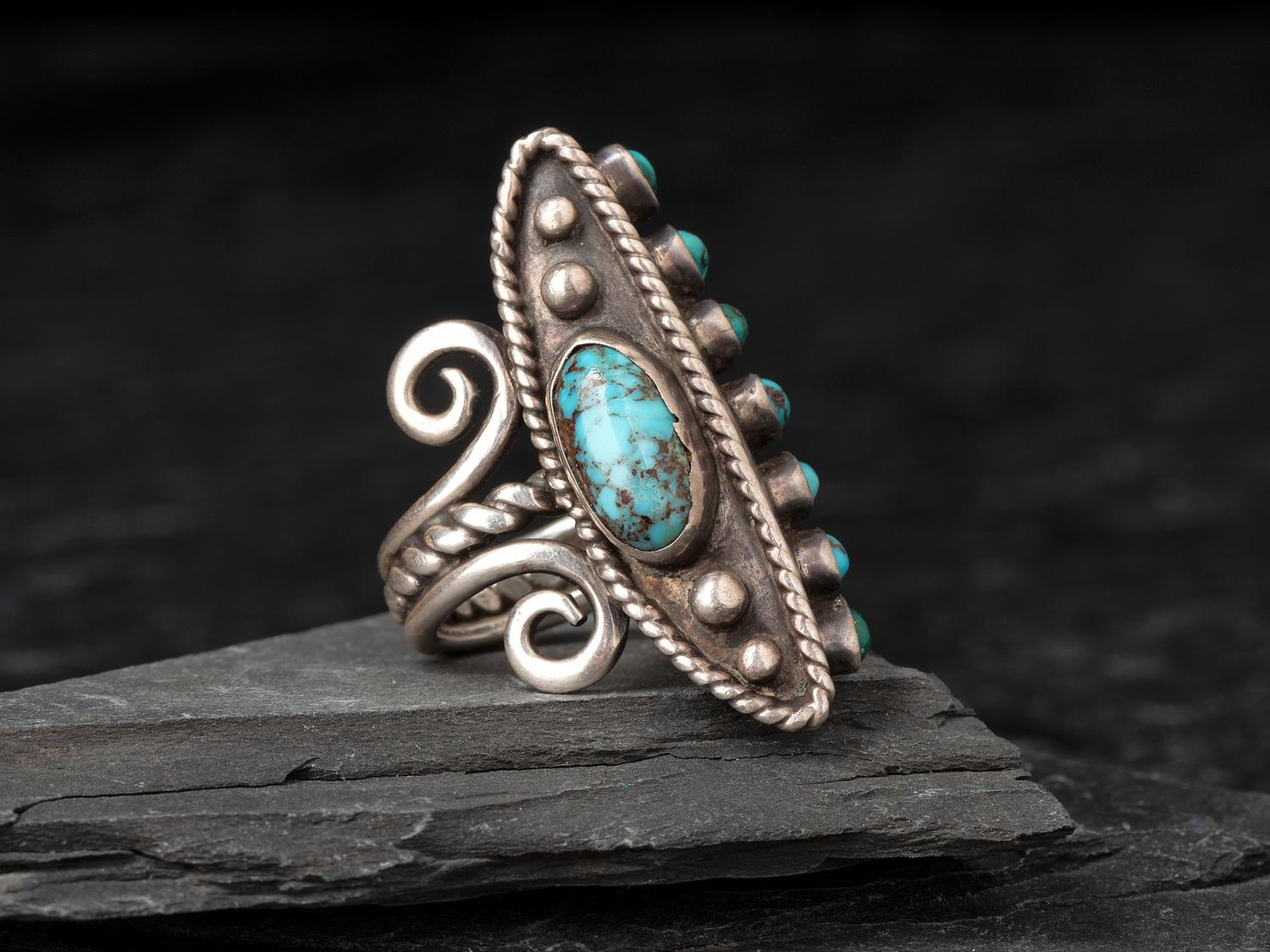 Silver and Turquoise Ring