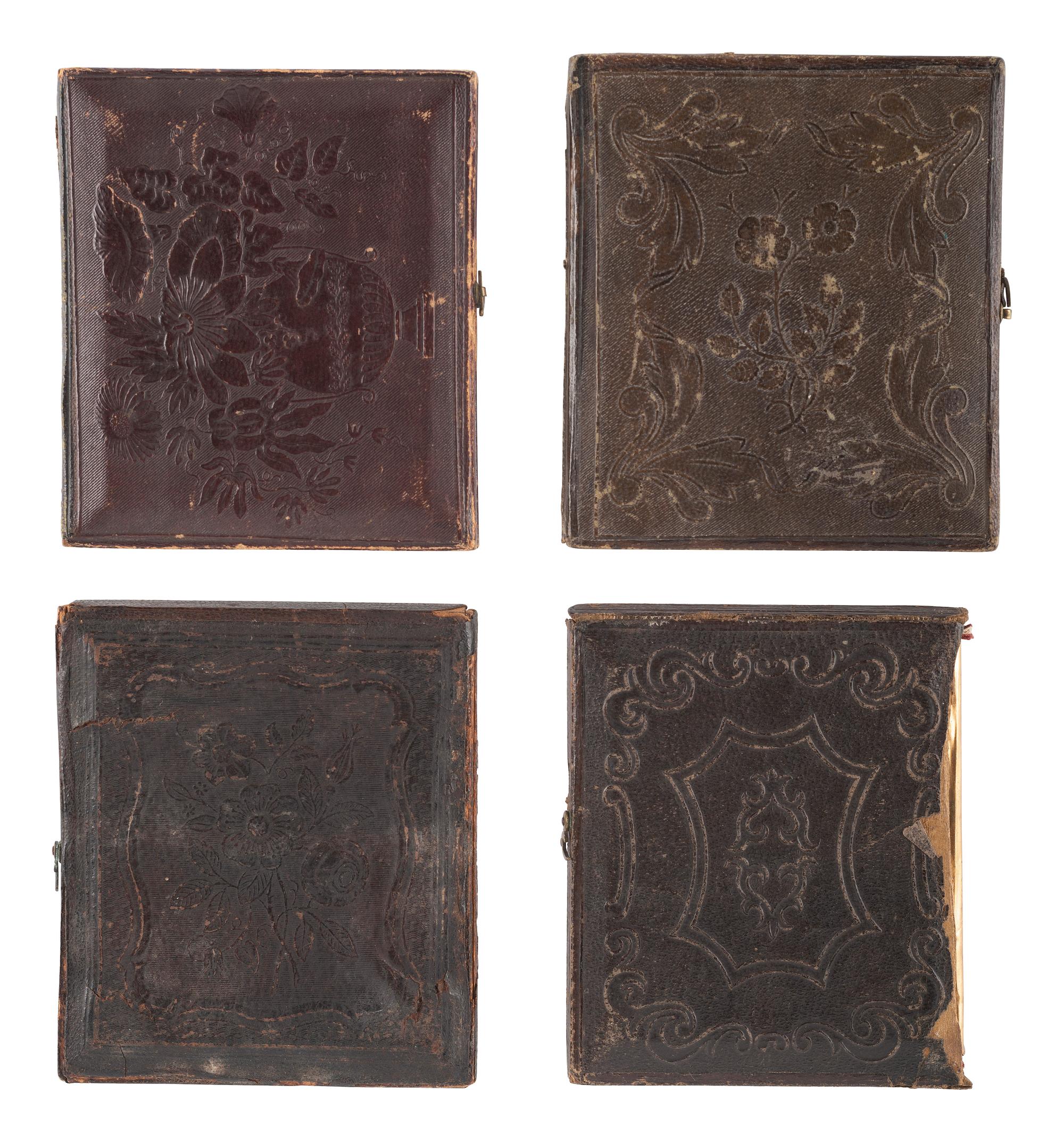 [EARLY PHOTOGRAPHY]. A group of 24 daguerreotypes of lovely young women, including: