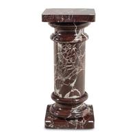 A Rosso Levanto Marble Pedestal